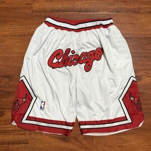 Just Don 1997-98 Mens Embroidered NBA Chicago Bulls Basketball Shorts Size XXL